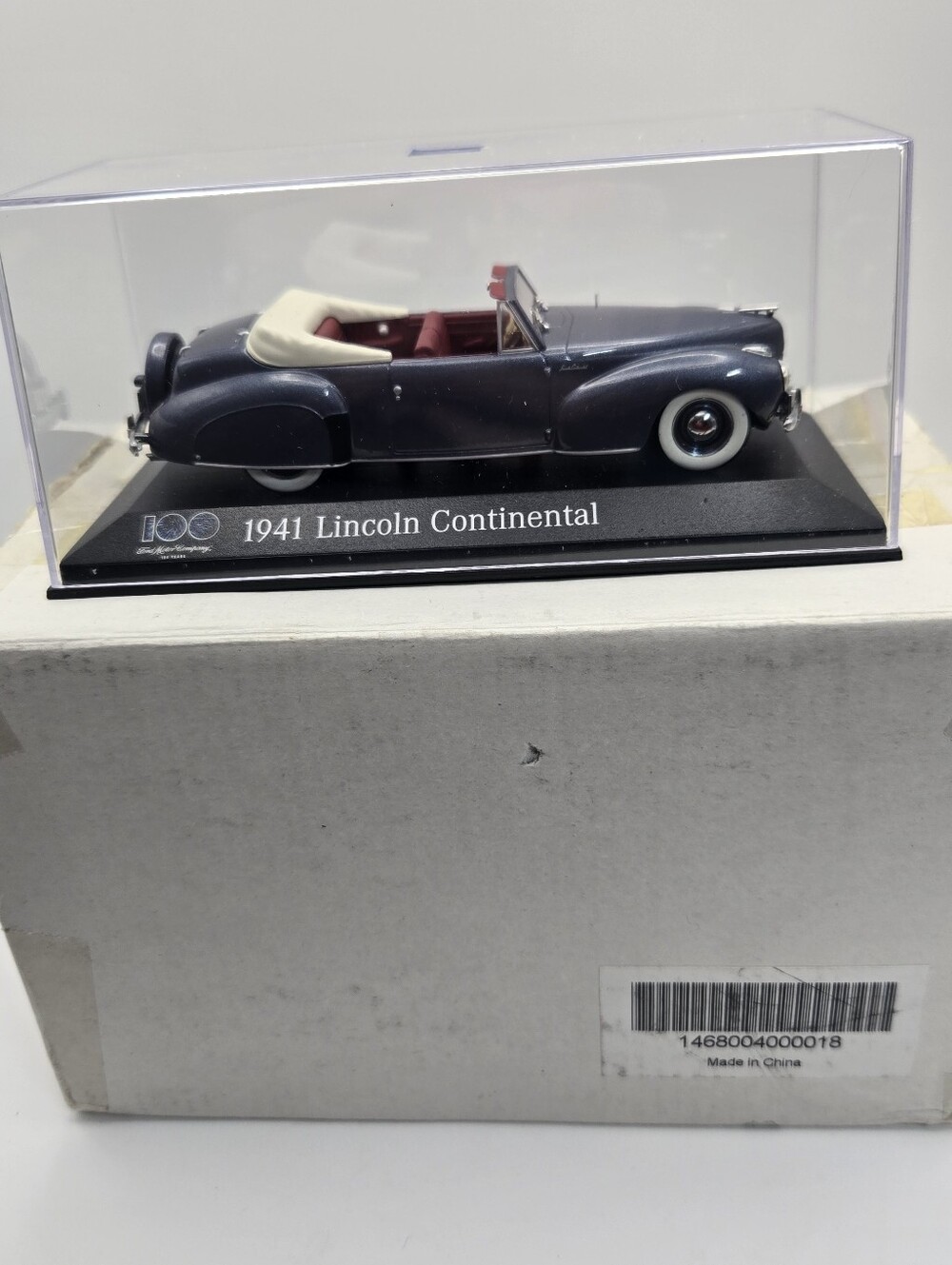 Minichamps 1941 Lincoln Continental 1:43 Scale Diecast Model Ford 100yr